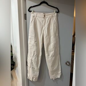 Men's Cream Cargo Pants